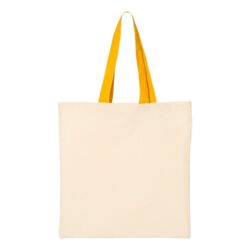 Economical Tote with Contrast-Color Handles Thumbnail