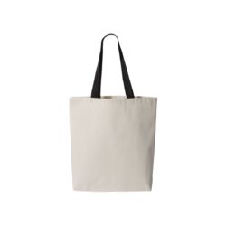 11L Canvas Tote with Contrast-Color Handles Thumbnail