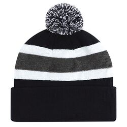 Bardown Stripe Rib Acrylic Cuff Toque Thumbnail