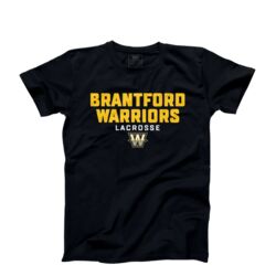 Brantford Warriors Adult Black Classic T-Shirt Thumbnail