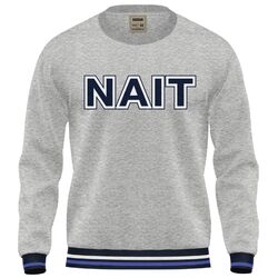 NAIT Fleece Solid Crewneck (Grey Pepper) Thumbnail