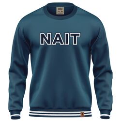 NAIT Fleece Solid Crewneck (Deep Ocean Blue) Thumbnail