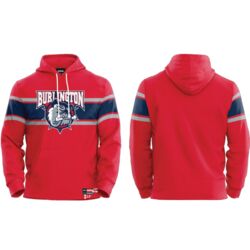 Burlington Bulldogs Stripe Show Hoodie  Thumbnail
