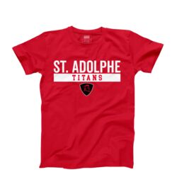 École St. Adolphe School Student Locker Room Red T-shirt Adult Thumbnail