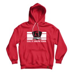 École St. Adolphe School Student Tripple Deke Hoodie Youth Red Thumbnail