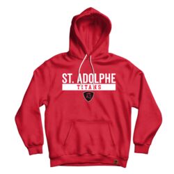 École St. Adolphe School Student Locker Room Hoodie Youth Red Thumbnail