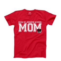 École St. Adolphe School Student Mom T-shirt Red Thumbnail