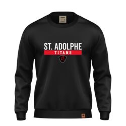 École St. Adolphe School Student Locker Room Crew Adult Black Thumbnail