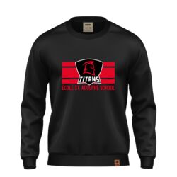 École St. Adolphe School Student Tripple Deke Crew Youth Black Thumbnail