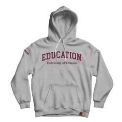 Uottawa Classic Hoodie Grey English  Thumbnail