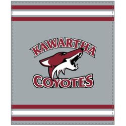 Kawartha Coyotes Sherpa Blanket Grey Thumbnail