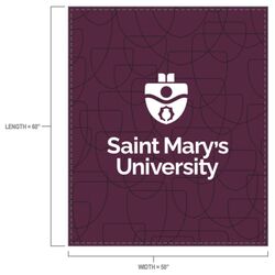 Saint Mary's University Sublimated Blanket (SMU) Thumbnail