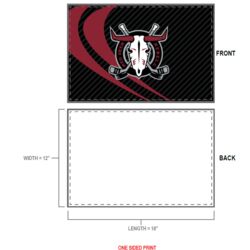 Red Deer Rebels Sublimated Skate Towel  Thumbnail