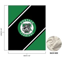 Portage Terriers Junior Sublimated Sherpa Blanket Thumbnail