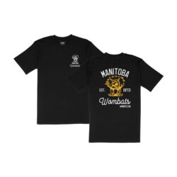 Manitoba Rugby Crazy Wombat Establish Year T-shirt Black Youth Thumbnail