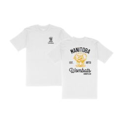 Manitoba Rugby Crazy Wombat Establish Year t-shirt White Adult Thumbnail