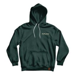 Manitoba Rugby Skull Hoodie Green Adult Thumbnail