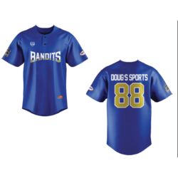 Coaldale Bandits Baseball Jersey - Blue - Adult (Doug's Sports) Thumbnail