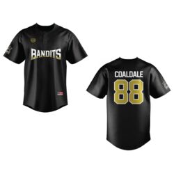 Coaldale Bandits Baseball Jersey - Black - Adult (Coaldale) Thumbnail