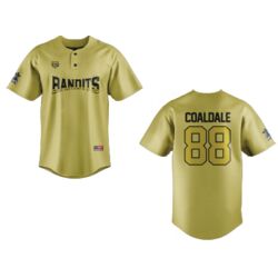 Coaldale Bandits Baseball Jersey - Gold- Adult (Coaldale) Thumbnail
