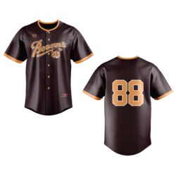 Beavers Full Button Baseball Sublimated Jersey - Adult Thumbnail