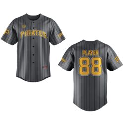 Pirates AA Sublimated Full Button Baseball Jersey - Youth Thumbnail