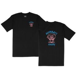 Crazy Wombat T-shirt - Black Thumbnail