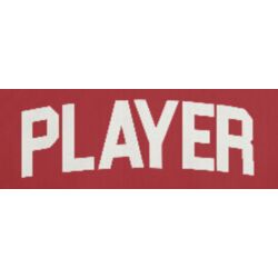 Saint Claire Shore Saints Name Bar - Red Thumbnail