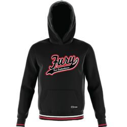 Fort Saskatchewan Fury Cuff Colored Hoodie - Black Thumbnail
