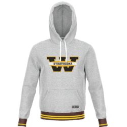 Fort Saskatchewan Strathcona Cuff Colored Hoodie - Grey Thumbnail