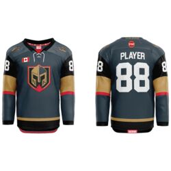 Nobleking Knights Sublimated Hockey Jersey Away - Adult Thumbnail
