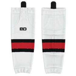 Stouffville Clippers Cut & Sew Hockey Socks White - Youth Thumbnail