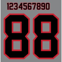 Stouffville Clippers Player Numbers - Black Thumbnail