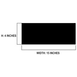 Stouffville Clippers Blank Name Bar - Black Thumbnail