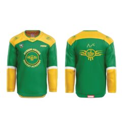 ThunderChild Hockey Academy Pro Collar Sublimated Jersey - Green Thumbnail
