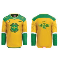 ThunderChild Hockey Academy Pro Collar Sublimated Jersey - Yellow Thumbnail