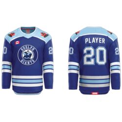 Guelph Giants Sublimated Hockey Jersey Blue - Youth Thumbnail