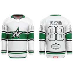 Newcastle Stars White Hybrid Hockey Jersey - Youth Thumbnail