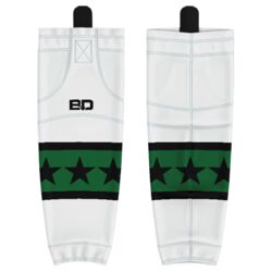 Newcastle Stars White Hybrid Hockey Socks - Adult Thumbnail