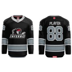 Jr. Inferno-GHC-Sublimated Hockey Jersey with Scoop - H2-Black - Adult Thumbnail