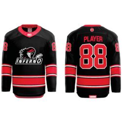 Jr. Inferno-GHC-Sublimated Hockey Jersey with Scoop - H1-Black - Adult Thumbnail