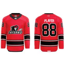 Jr. Inferno-GHC-Sublimated Hockey Jersey with Scoop - H3-Red - Youth Thumbnail