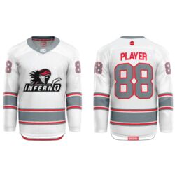 Jr. Inferno-GHC-Sublimated Hockey Jersey with Scoop - A4-White - Adult Thumbnail
