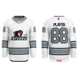 Jr. Inferno-GHC-Sublimated Hockey Jersey with Scoop - A2 - White - Youth Thumbnail