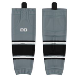 Jr. Inferno-GHC-Sublimated Hockey Socks - H5-Silver - Youth Thumbnail