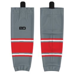 Jr. Inferno-GHC-Sublimated Hockey Socks - H6-Silver - Youth Thumbnail
