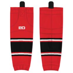 Jr. Inferno-GHC-Sublimated Hockey Socks - H3-Red - Youth Thumbnail