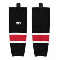 AMHA Sublimated Hockey Socks Black - Youth Thumbnail
