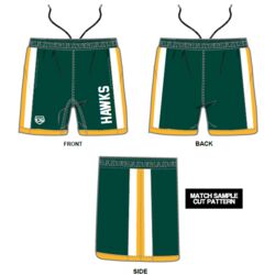 Newmarket Hawks Sublimated Men's Lacrosse Shorts Thumbnail