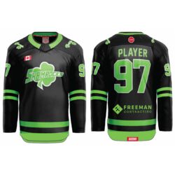 Hespeler Shamrocks Hybrid Hockey Jersey - Sponsor: Freeman Contracting Thumbnail
